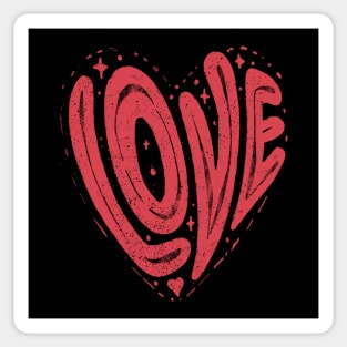 Love in a Heart Shape by Tobe Fonseca Sticker